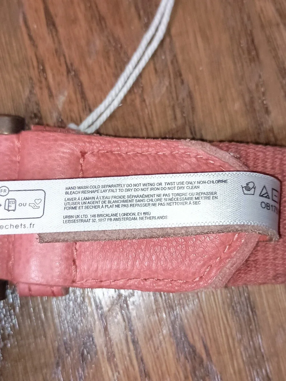 Free People Rose Pink Grommet Canvas Belt women's Small / Medium